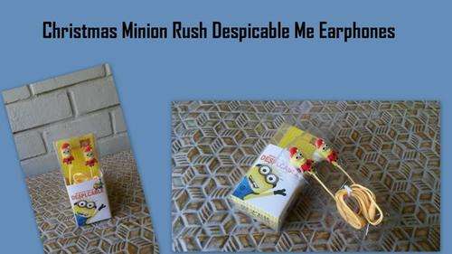 Christmas Minion Rush Despicable Me Earphones