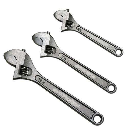 3 Piece Adjustable Wrench Set 300mm/250mm/200mm