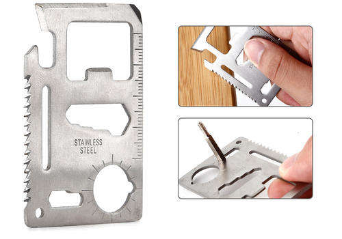 Stainless Steel Multifunction Credit Card tool