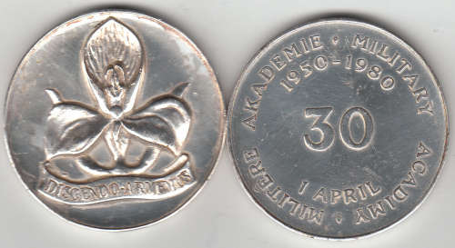 MEDALLION 30 YRS OF THE MILITARY ACADEMY SILVER LAST ONE