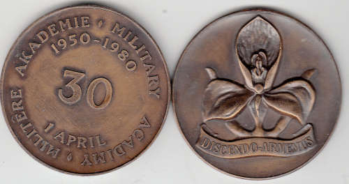 MEDALLION 30 YRS OF THE MILITARY ACADEMY BRONZE