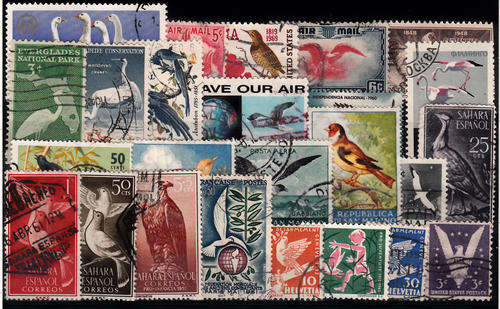THEMATIC BIRDS MIXED LOT