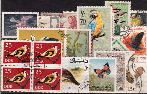 THEMATIC BIRDS 3 SCANS 70 STAMPS