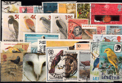 THEMATIC BIRDS MIXED CONDTION MIXED LOT 28 STAMPS