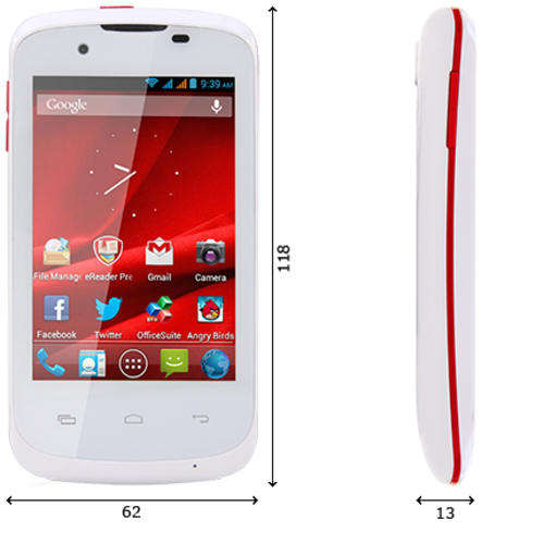 PRESTIGIO MultiPhone 3540 DUO (3.5" Screen)(WHITE)(NEW, RETAIL PACK)