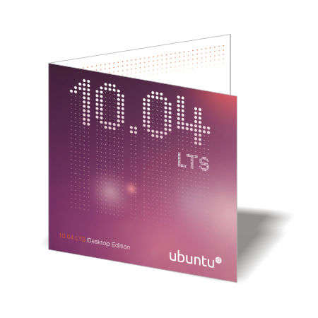 LINUX DVD Ubuntu 10.04LTS Desktop Edition 32-bit (BURNED DVD)