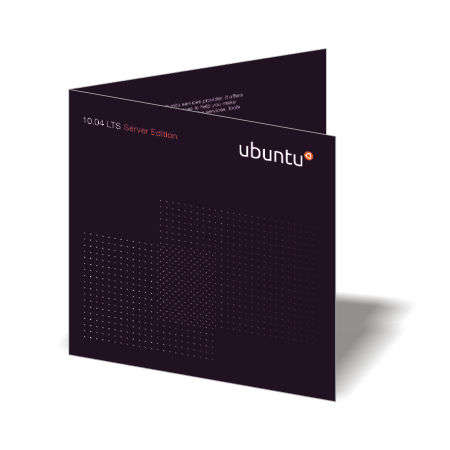 LINUX CD Ubuntu 10.04LTS Server 64-bit (BURNED CD)