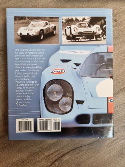 PORSCHE: SPORTS RACING CARS 1953-72 By Anthony Pritchard - Hardcover