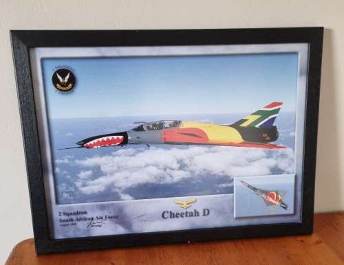 2 Squadron SAAF August 2003 Cheetah D signed poster