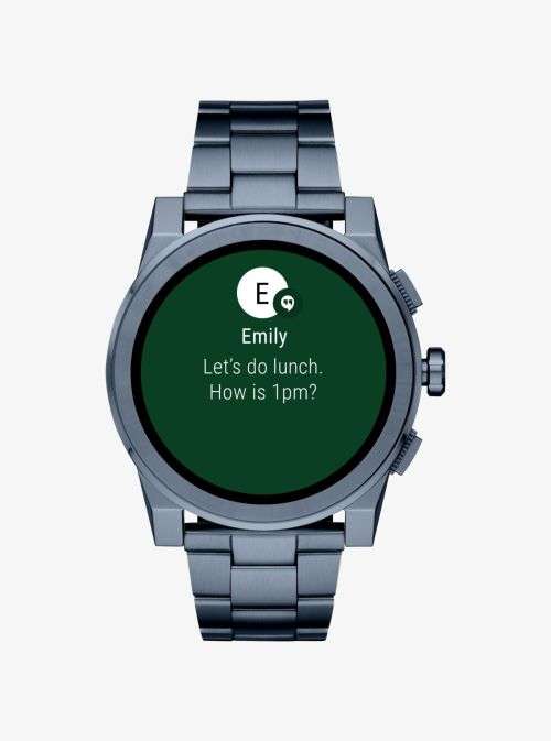 Michael Kors (Fossil) Access Grayson Navy-Tone Smart Watch (Similar to Huawei, Gear S3, Apple Watch)