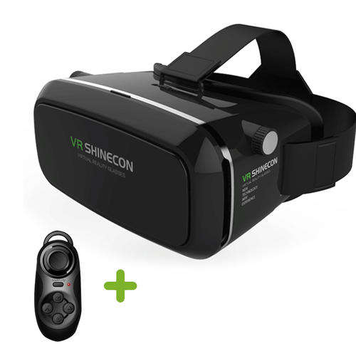 VR Shinecon Virtual Reality Headset for Smartphones + Free Bluetooth Controller