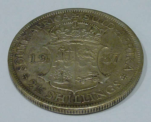 Better Date 1937 Union of South Africa Silver 2 ½ Shillings KM# 30. High Grade. Mintage: 1,145,000