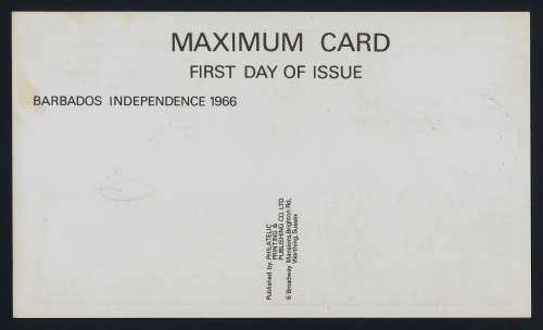 West Indies Cricket Legend Sir Gary Sobers Hand Signed Barbados Independence 2nd Dec, 1966 Postcard