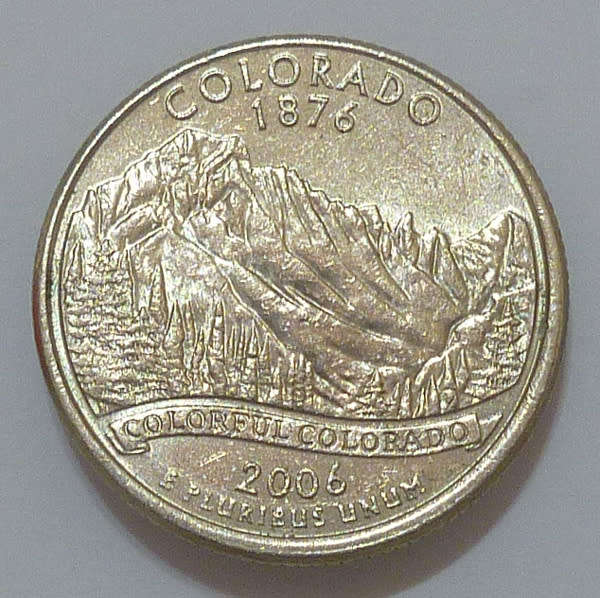 USA 25c Quarter Dollar 2006-P `Colorado`