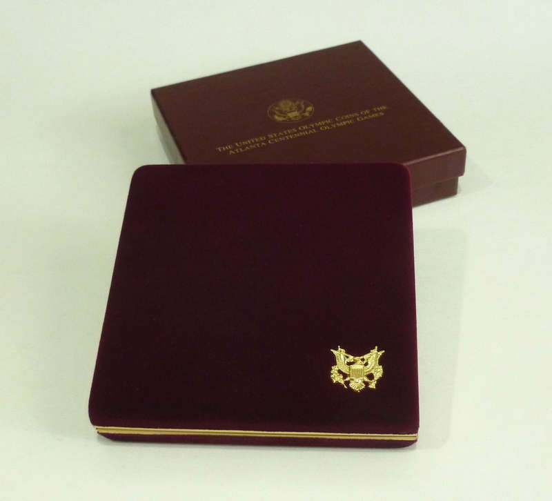 United States Mint Atlanta Olympics Proof Set 2 Silver Dollars