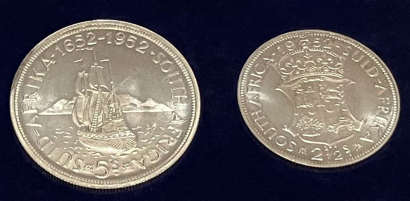 1952 Union of South Africa 9-Coin Proof Set Mintage of Only 3,500 in Original SA Mint Case (No Gold)