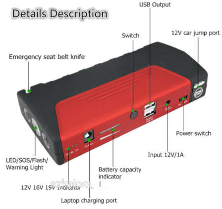 Auto Vehicle Emergency Jump Starter
