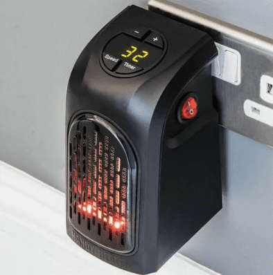400W Winter Portable Wall-Outlet Electric Heater Warm Heating Fan Silent
