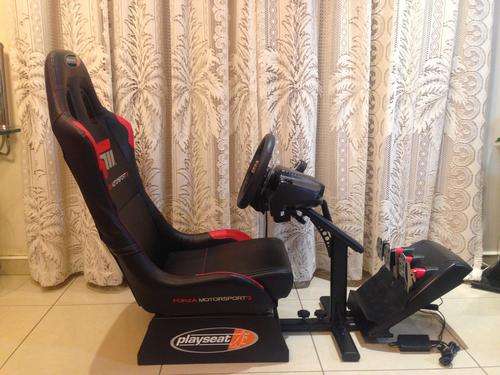 Playseat with Logitech G27 steering wheel + PS3 Gran Turismo 6