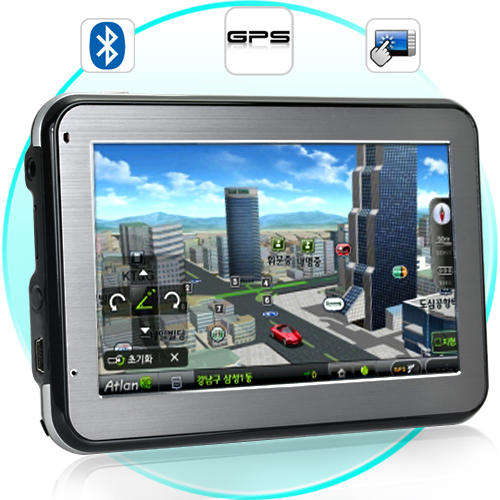 Land Cruiser - Luxury 4.3 Inch Touchscreen GPS Navigator + Free iGo Map