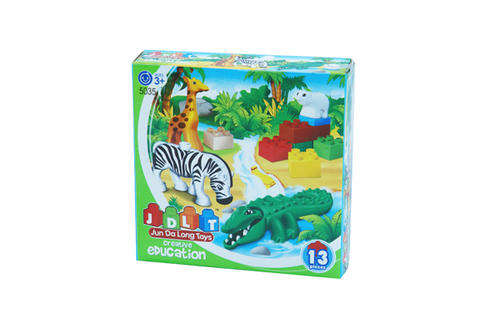 NEW BUILDING BLOCKS JUNGLE 13PC