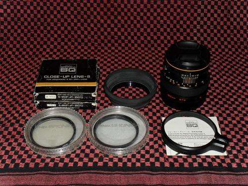 Zenzanon-S 150mm f3.5 (for Bronica SQ series) + close up filters + speed ring + rubber lenshood