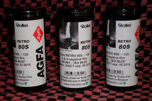 3x Rollei Retro 80s 120 film
