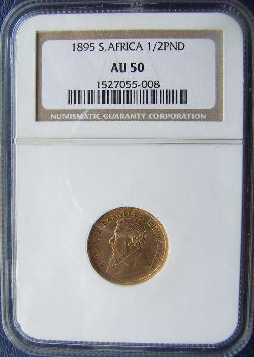 1/2 half pound coin graded NGC AU 50 WOW"