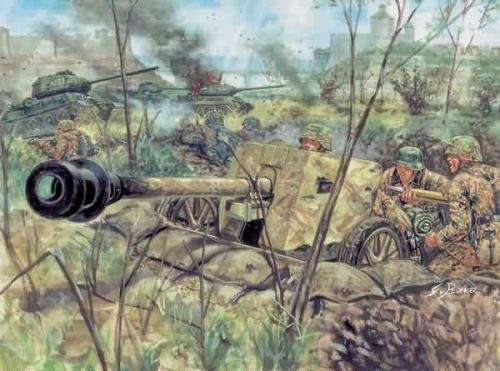Italeri 1/32 WWII German PaK 40 AT Gun w/ Servants