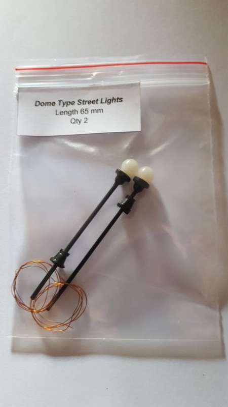Operational Dome Street Lights. Set of 2 (65 mm)