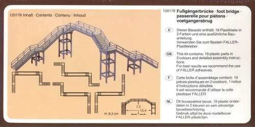 Faller - HO Scale Footbridge.