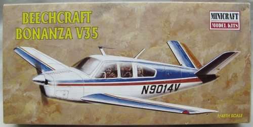Minicraft - Beech Bonanza Plastic Model Airplane Kit 1/48 Scale.