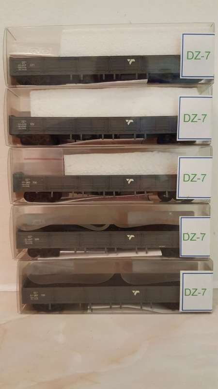 CMD Models - Spoornet DZ-7 Open Wagons. (Batch of 5 - Original Boxes)