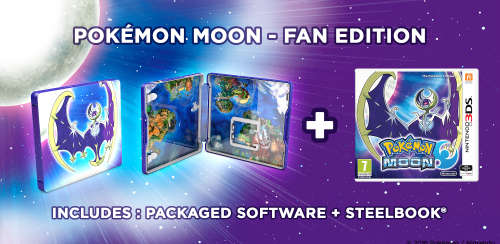 POKEMON MOON FAN LIMITED EDITION NINTENDO 3DS GAME