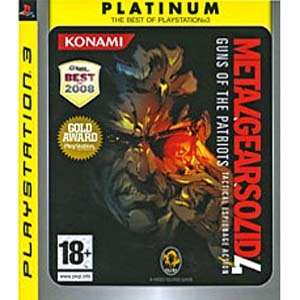 METAL GEAR SOLID 4 GUNS OF THE PATRIOTS (PLATINUM) GAME FOR PS3
