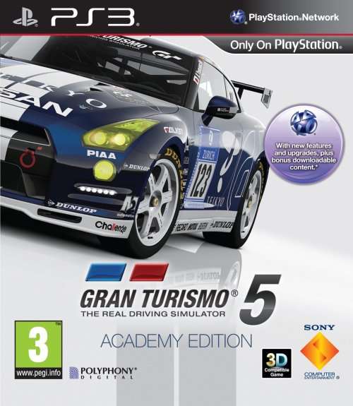 GRAN TURISMO 5 ACADEMY EDITION GAME FOR PS3
