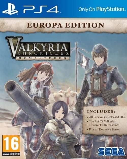 VALKYRIA CHRONICLES EUROPA EDITION GAME FOR PS4