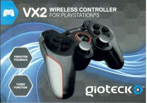 GIOTECK VX2 PLAYSTATION 3 (PS3) 2x WIRELESS CONTROLLERS