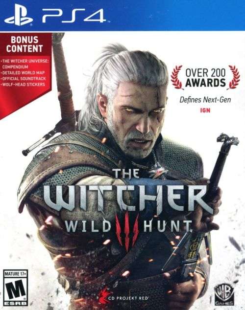 THE WITCHER 3 WILD HUNT AND BONUS CONTENT GAME FOR PS4