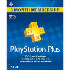 PLAYSTATION PLUS FOR 3 MONTHS MEMBERSHIPS