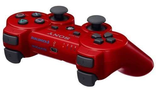 SONY PLAYSTATION 3 (PS3) DUALSHOCK 3 WIRELESS CONTROLLER RED (NEW)