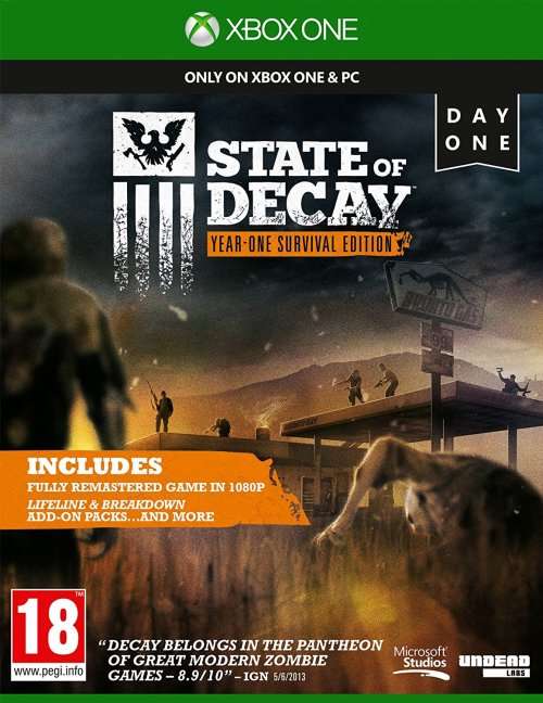 Xbox one game - state of decay year-one survival edition day one