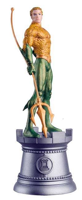 EAGLEMOSS DC COMICS CHESS COLLECTABLE FIGURE **AQUAMAN** (WHITE ROCK)