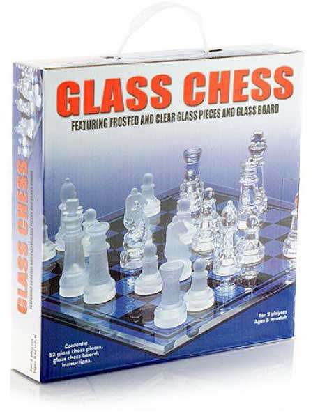 GLASS CHESS SET