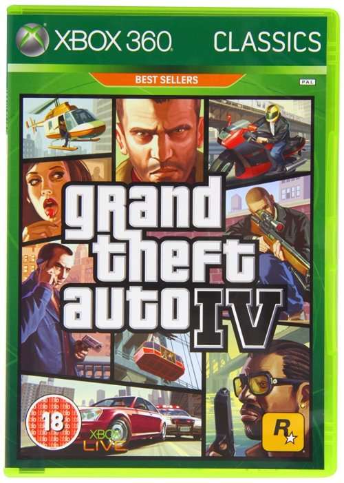 Grand theft auto lv / gta 4 (classics) game for xbox 360