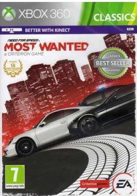 Need for speed most wanted (classics) game for xbox 360