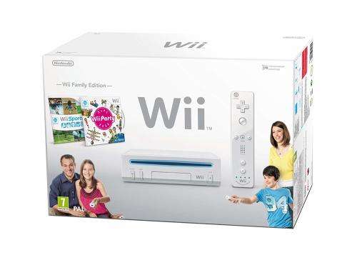 NINTENDO WII CONSOLE (FAMILY EDITION) WHITE + GAMES , ETC