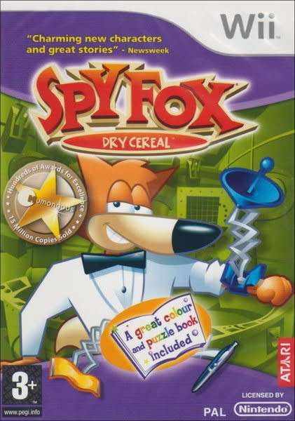 SPY FOX DRY CEREAL GAME FOR NINTENDO WII / BRAND NEW SEALED