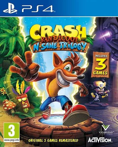Crash bandicoot n.Sane trilogy game for ps4 - new