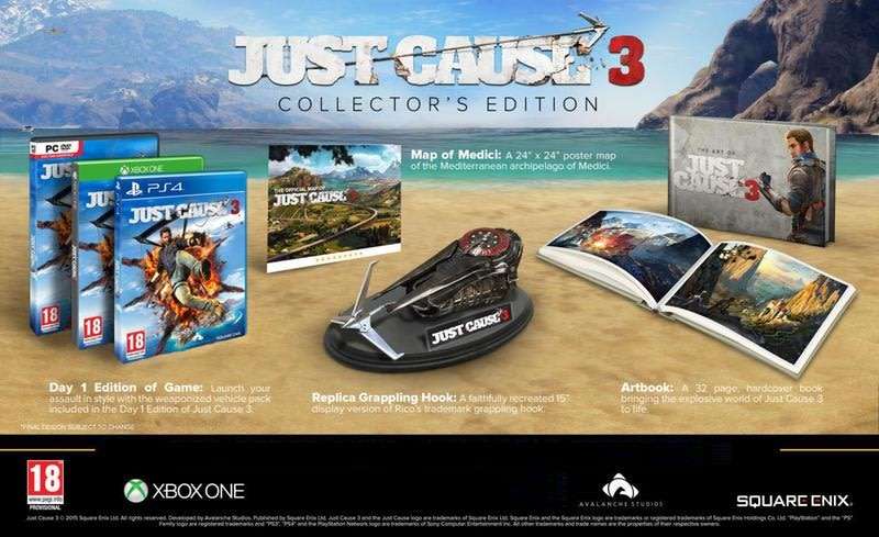 Xbox one game - just cause 3 collector's edition - new
